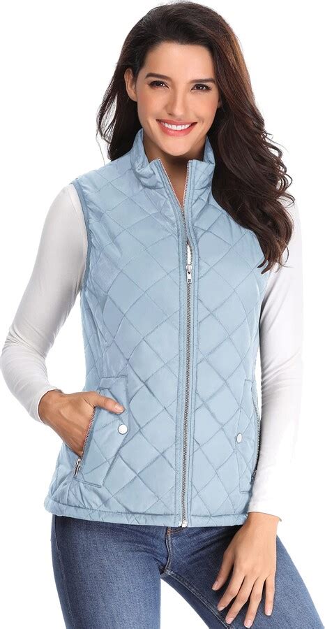 pale blue gilet ladies.